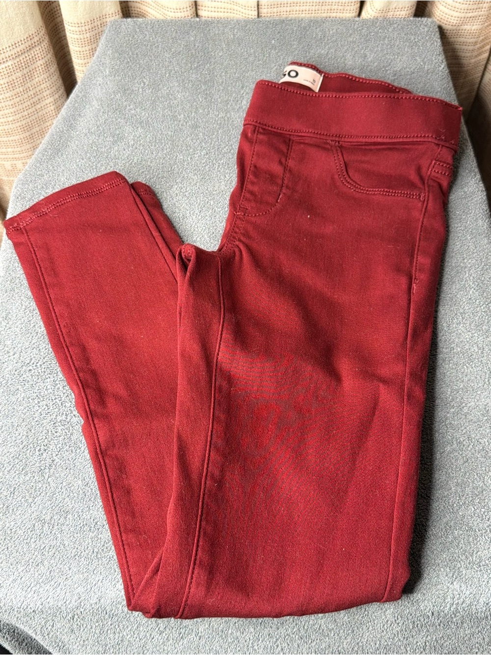 SO Size 10 Bundle Denim Jeans and Burgundy Stretch Skinny Jeggings